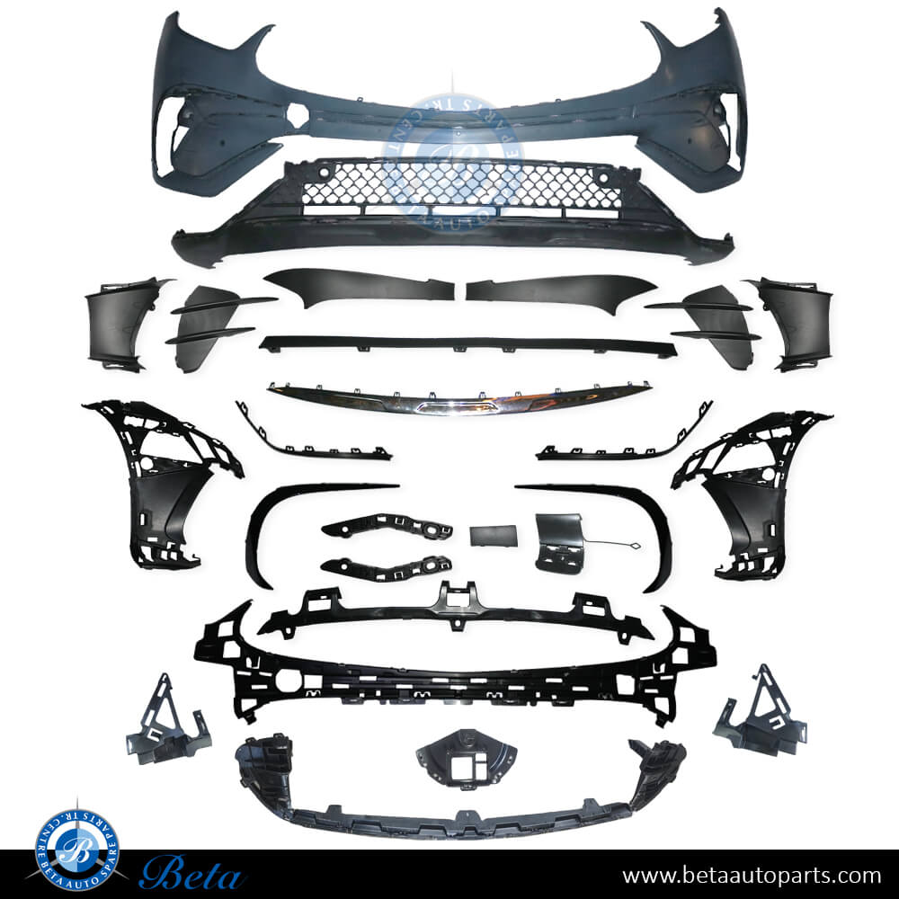 Front Bumper Normal AMG with Park Assist for Mercedes GLC-Class 2023-Up models, Part Number 2548851501 Front Bumper Normal AMG with Park Assist for Mercedes GLC-Class 2023-Up models, Part Number 2548851501